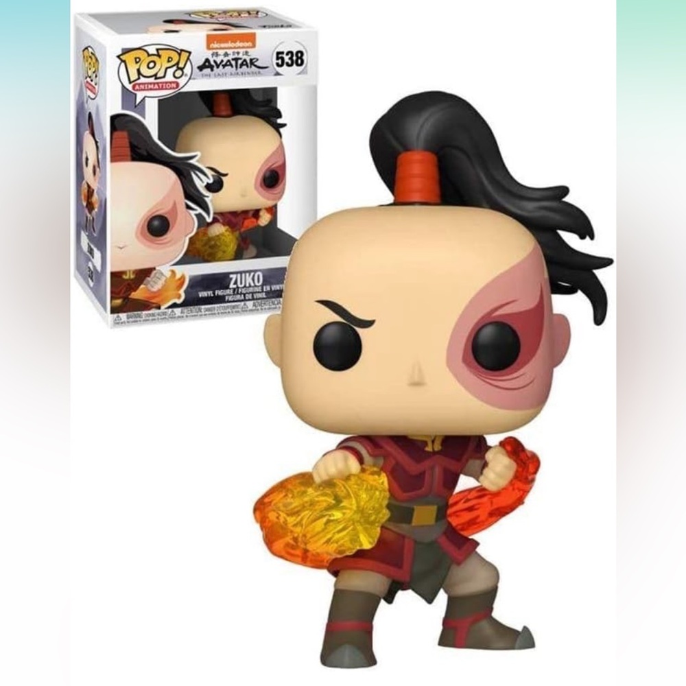 NIB Funko Pop Avatar Prince Zuko! Figure Vinyl 3 3/4” comes in display box #538